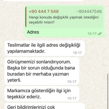 Bershka Eksik Adres Bilgisi