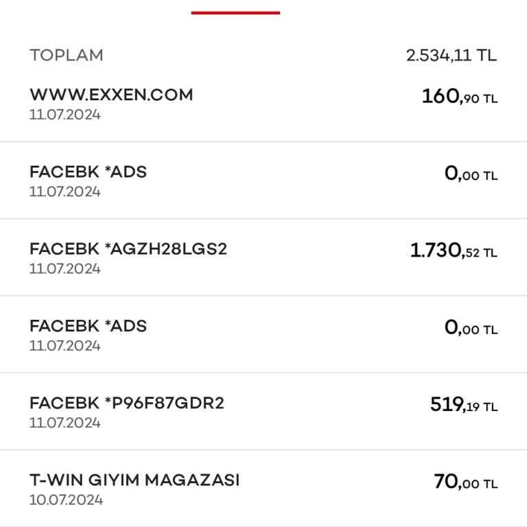 Facebook Kartımdan İzinsiz Para Çekme