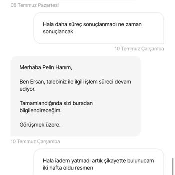 Hepsifinans Ibanla Yolladığım Ücretin İadesi 2 Haftadır Yatmadı