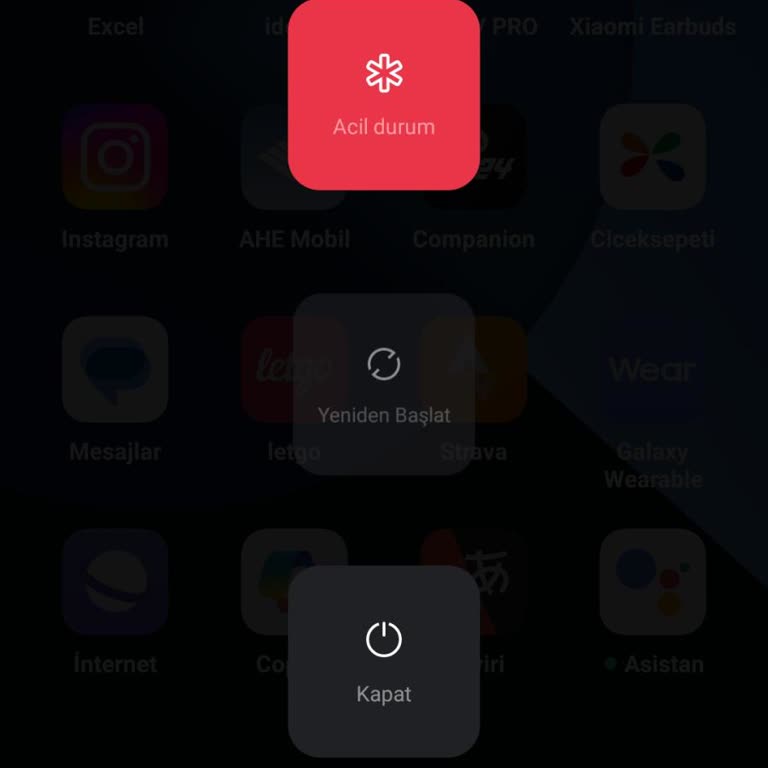 Oppo Reno 4 Acil Durum Ekranı