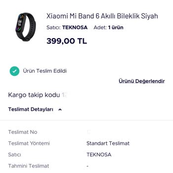 Teknosa Mi Band 6 Boş Kutu Akıllı Bileklik Sorunu