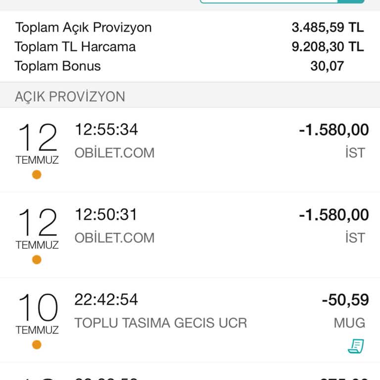 Obilet İade İstiyorum Fazla Para Çekildi