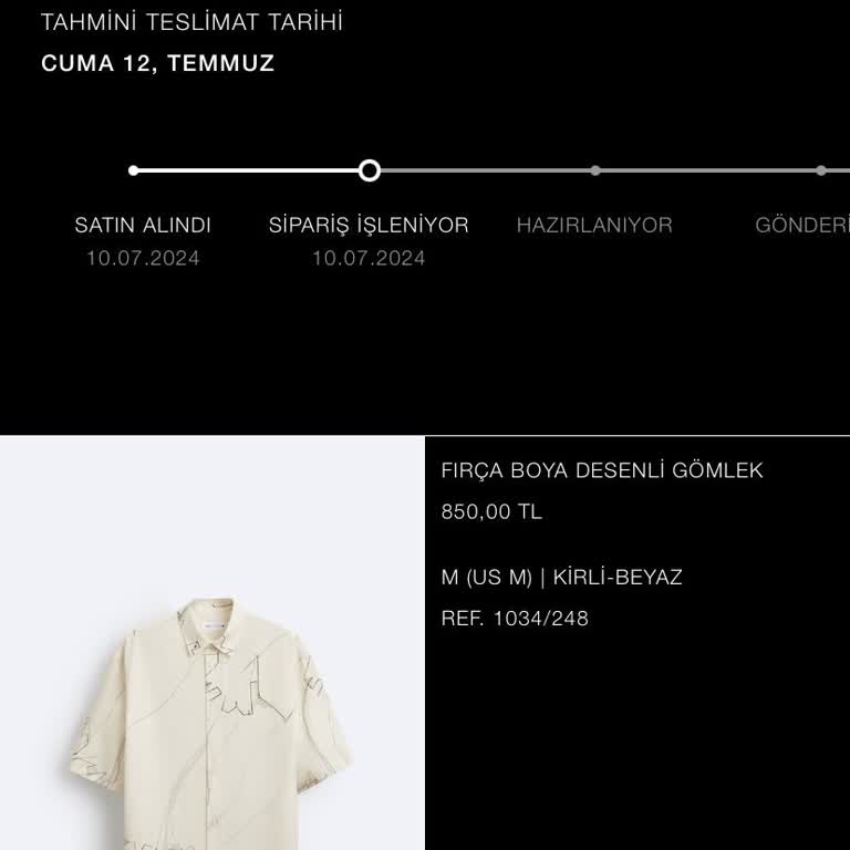 Zara Hızlı Teslimat Gelmiyor