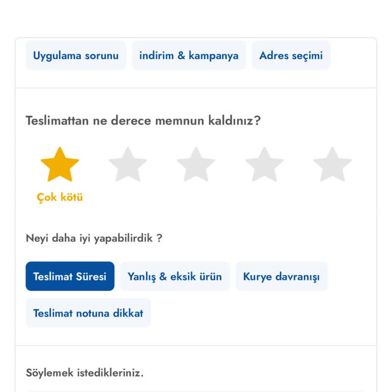 Cepte Şok Uygulamasında Sipariş Sorunu Ve Müşteri Hizmetleri Eksikliği