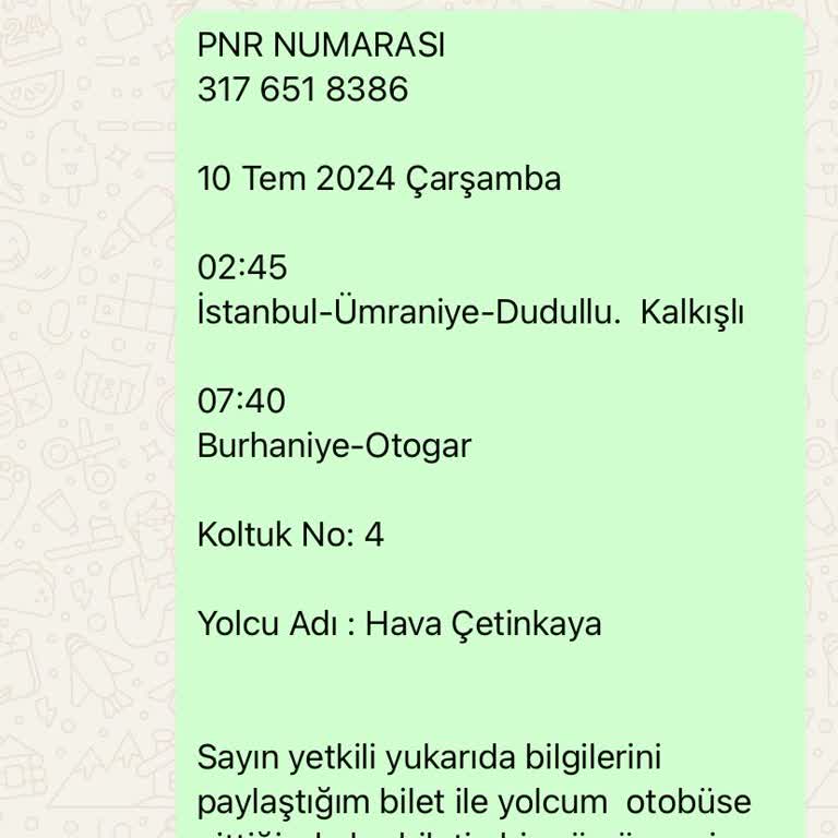 Kamil Koç Tarihinin Geçmiş Olduğu Söylenerek Yeniden Satılmış Otobüs Bileti