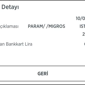 Migros Money Gold Pişmanlık