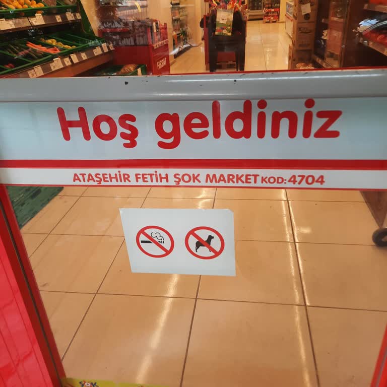 Şok Marketler Sok Fetih Atasehir 4704 Kodlu Mesai Saatleri Şube Kapatma