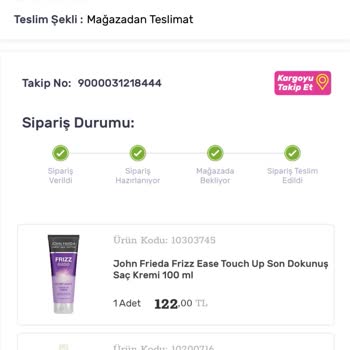 Gratis Eksik Sipariş Gönderildi