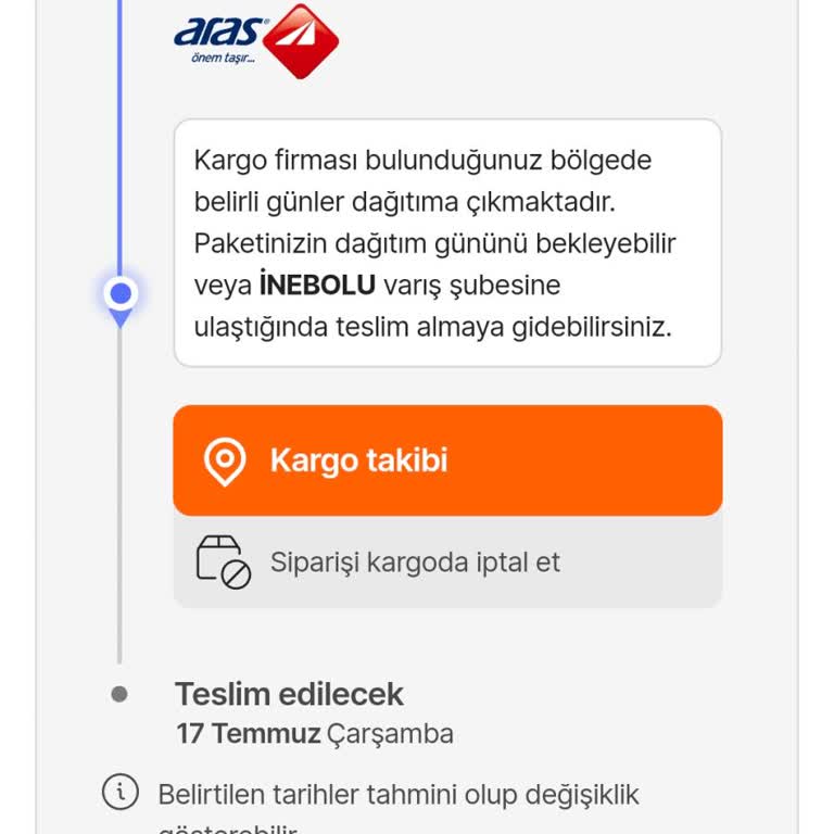 İnebolu Aras Kargo Şubesi Çalışanları