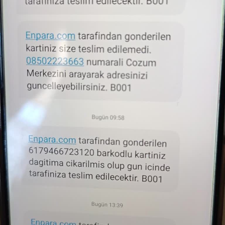 PttAVM Enpara Günlerdir Kartımı Göndermiyor
