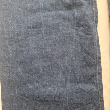 Mavi Kot Pantolon Beyaz Çizgi