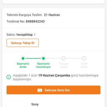 Trendyol Ve Hesapkitap-ürün Teslimi Yapılmıyor