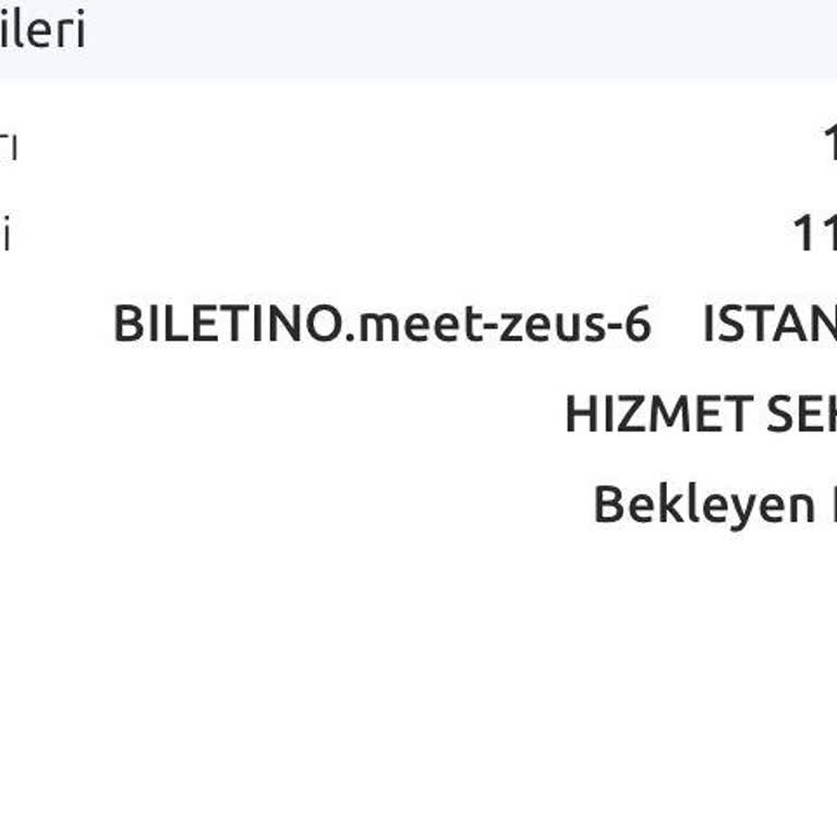 Biletino Müşteri Hizmetlerine Ulaşamıyorum