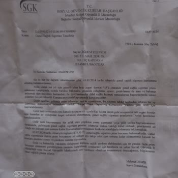 SGK Genel Sağlık Sigortası Borçlanma İtiraz