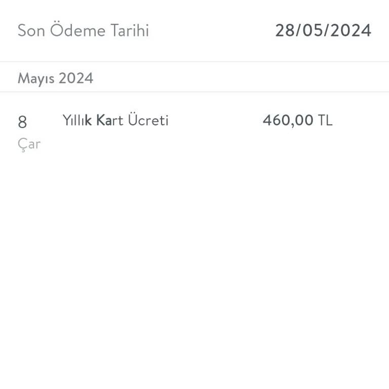 TEB Senelik Aidat Ücreti