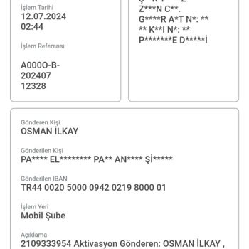 Telegram Aktivasyon Ödemesi Adı Altında İki Dfa Para Alıp Geri Ödeme Yapmadılar