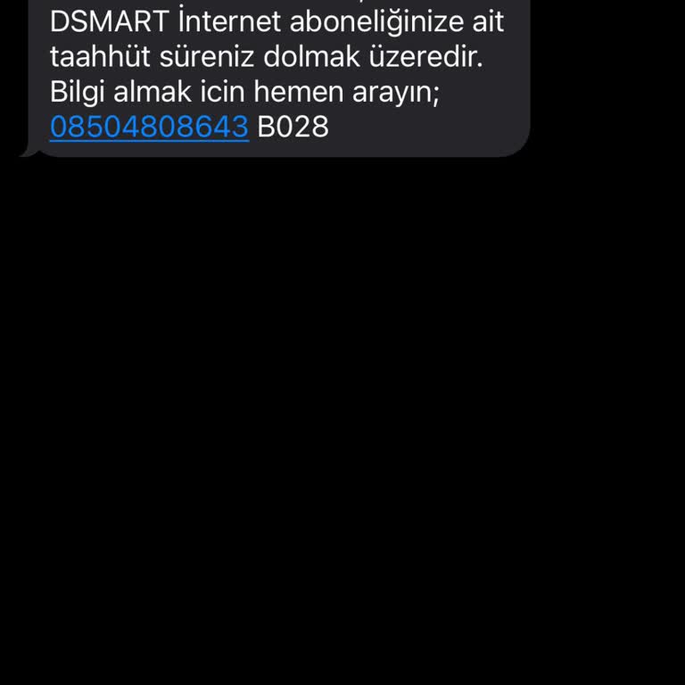 Aken Bilgi Teknolojileri DSmart Aboneliği Hk Asılsız Mesaj