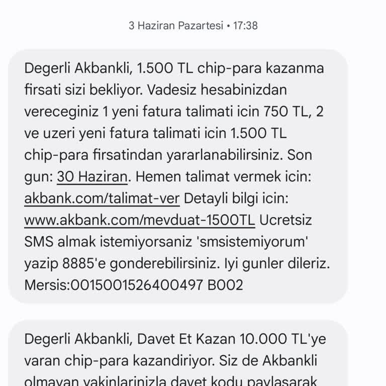Akbank Chip Para Yüklemesi