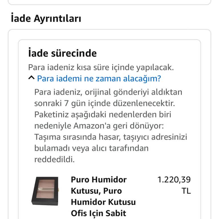 Amazon Para İadesi Yapmıyor