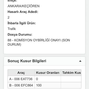 SBM Komisyon Kararında A Ve B Sayılı Araç Plakalarının Karıştırılması