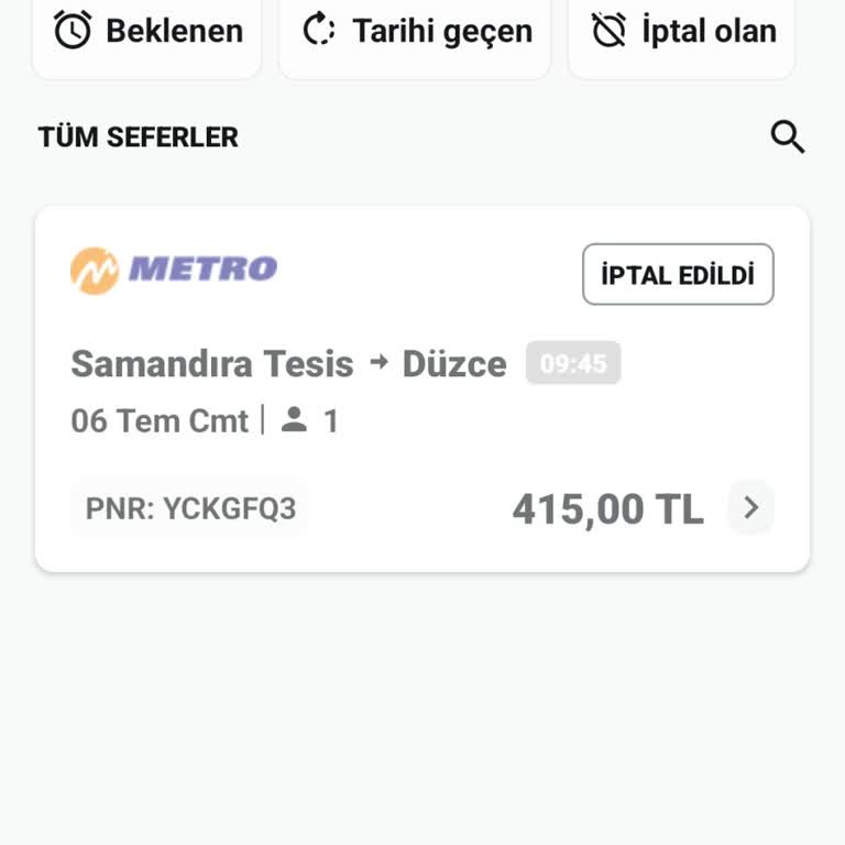 Enuygun.com İptal Bilet Ücretinin İadesi