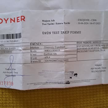 Boyner Ayıplı Malın İadesini Yapmamaktadır