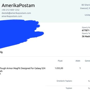 Amerika Postam (amerikapostam.com) Yanlış Ürün Gönderilmesi