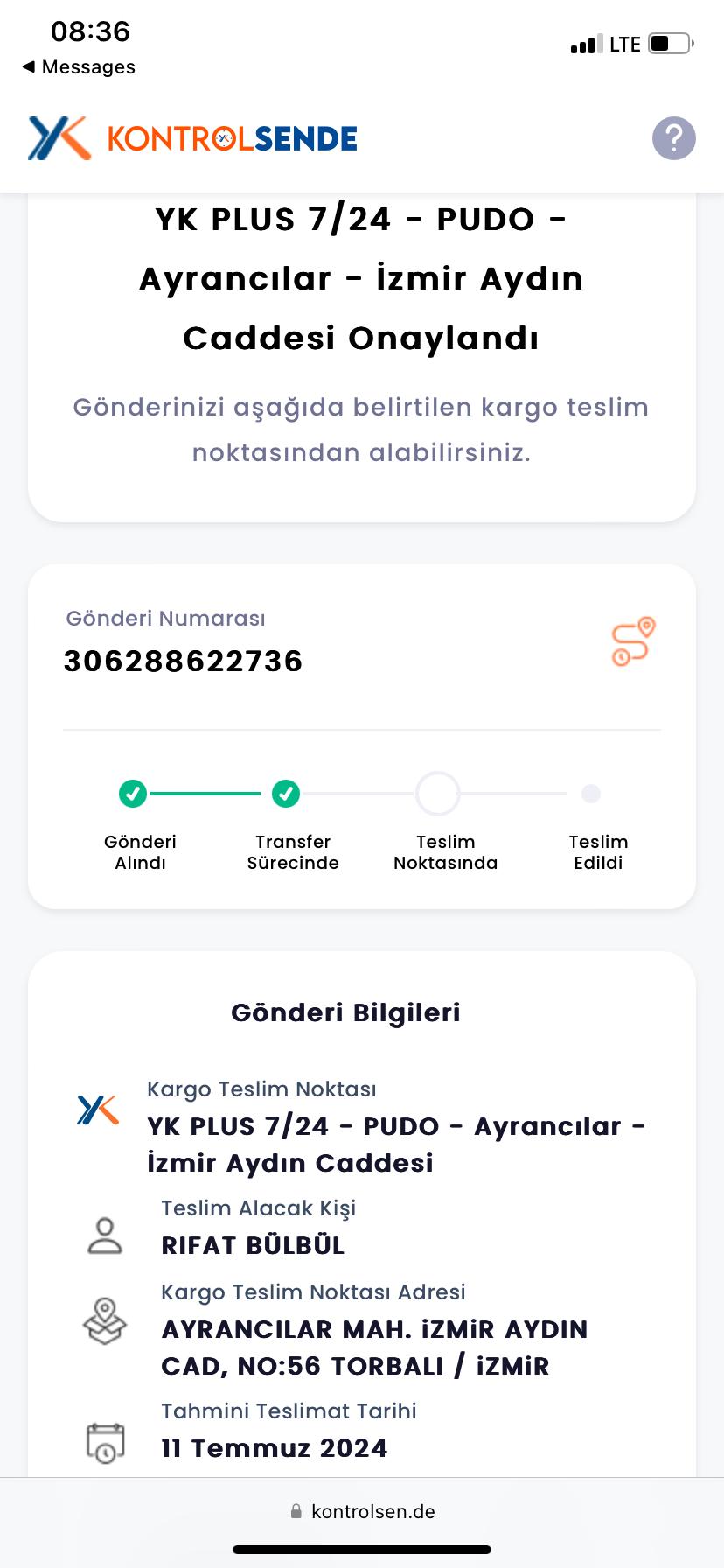 Çözüldü: Yurtiçi Kargo Kontrol Sende Uygulaması Sorunu - Şikayetvar