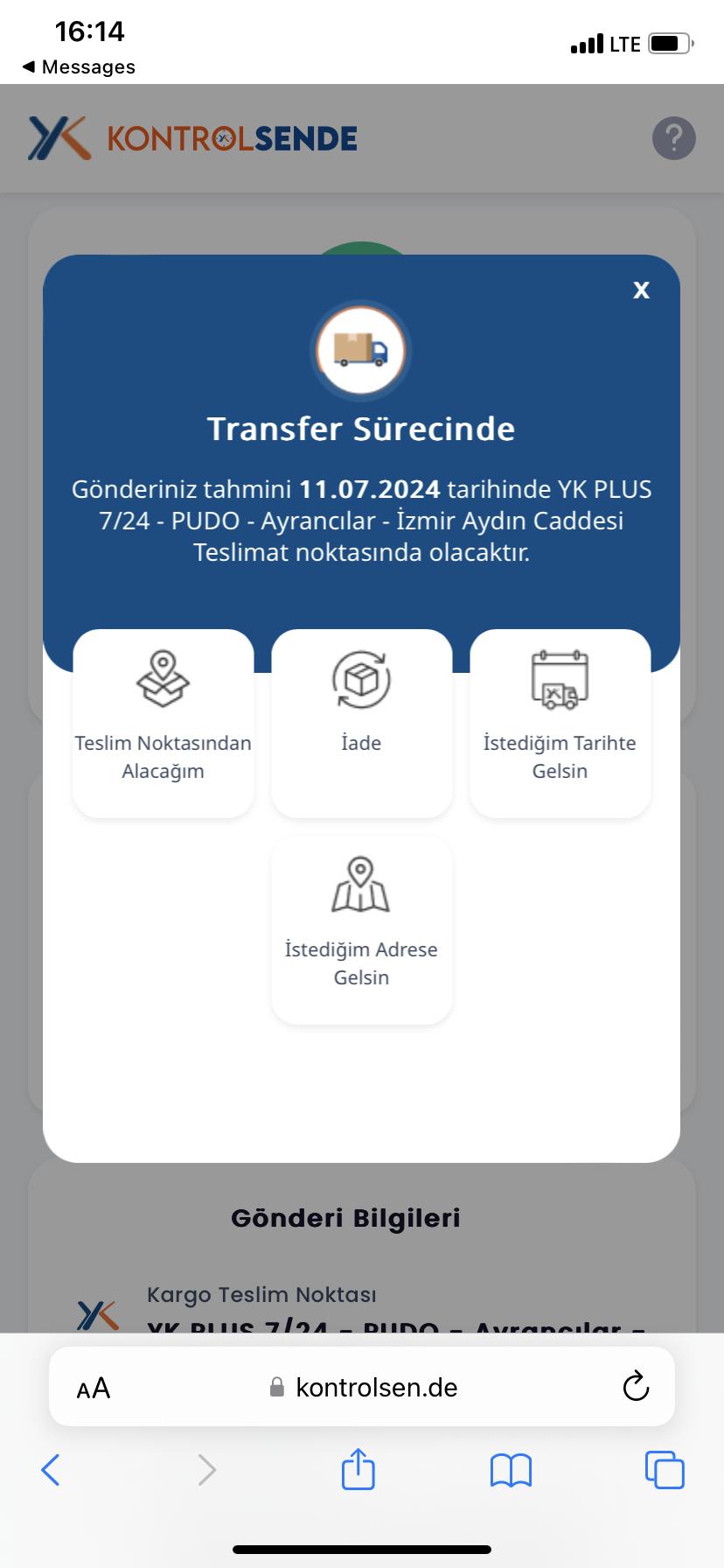 Çözüldü: Yurtiçi Kargo Kontrol Sende Uygulaması Sorunu - Şikayetvar