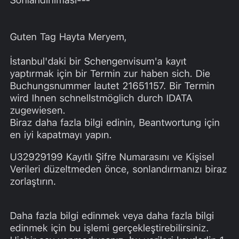 İdatadan Randevu Gelmemesi