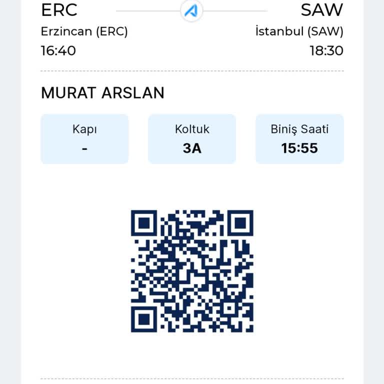 AJet (Anadolu Jet) A*** R*** Dışı Koltuk Değişimi