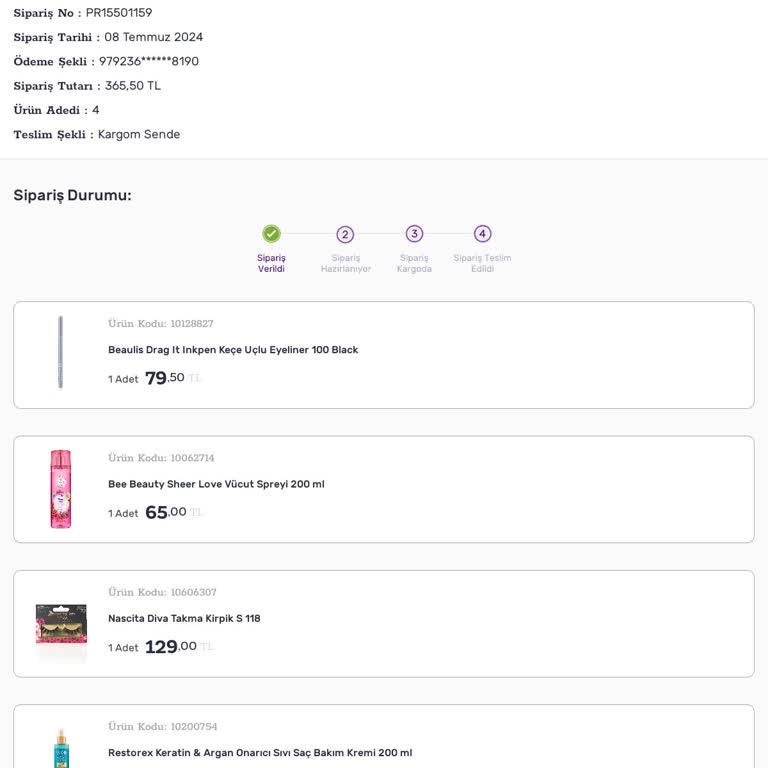 Gratis Siparişim Hala Gelmiyor