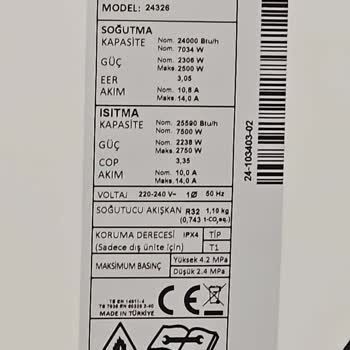 Sıfır Alınan Arçelik İnverter 24bT Klima Kabusu