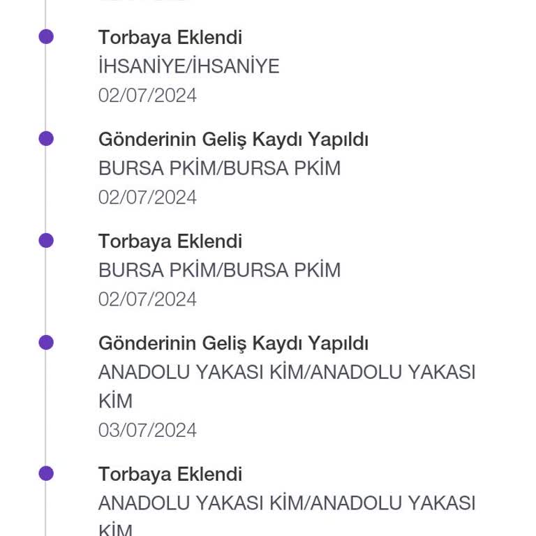 PTT Kargo PTT Sultanbeyli Kargo Dağıtım Yapılmıyor