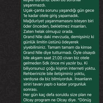 Pangea Voyage Mısır Turu Şikayet