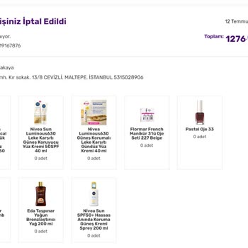 Gratis Online Sipariş İptali Ve Mağduriyet