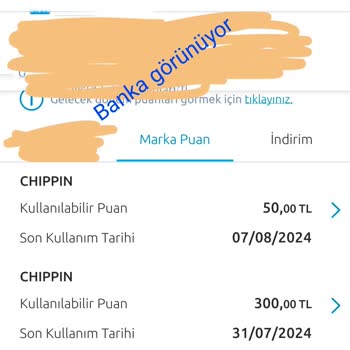 Chippin Marka Puanlarımı Kullanamıyorum. Sizden Çözüm Odaklı Dönüş Yok.