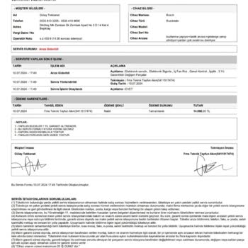 Fms Teknik Servis (0850 562 78 74) Yanıltıcı Teknik Servis: Bosch Adı Altında Yüksek Ücret Talebi