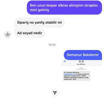 Joi Butik Yanlış Sipariş Olduğunda Engelliyorlar