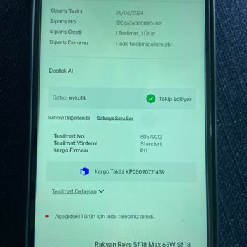 İdefix Edilen Ürünün Ücretini İade Edilmemesi