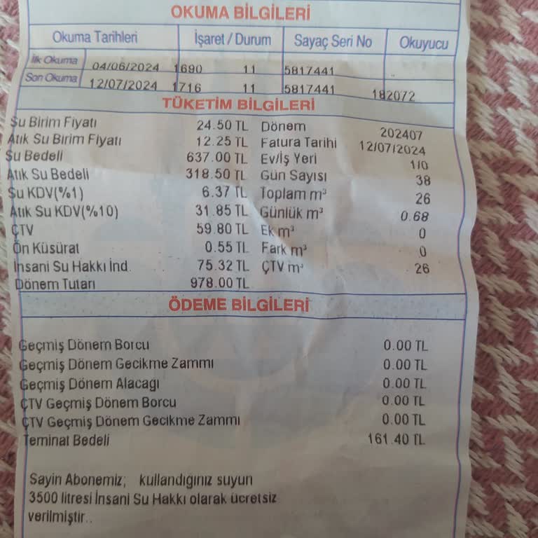 İSKİ Su Faturası Çok Yüksek Geldi