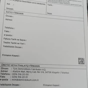DemirDöküm Servis Problemi Yaşıyorum