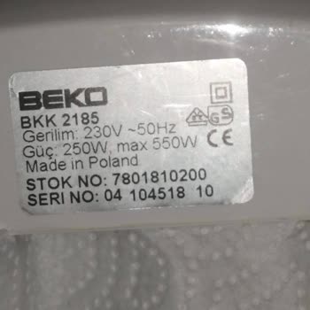 Beko Yedek Parça Bulamadım