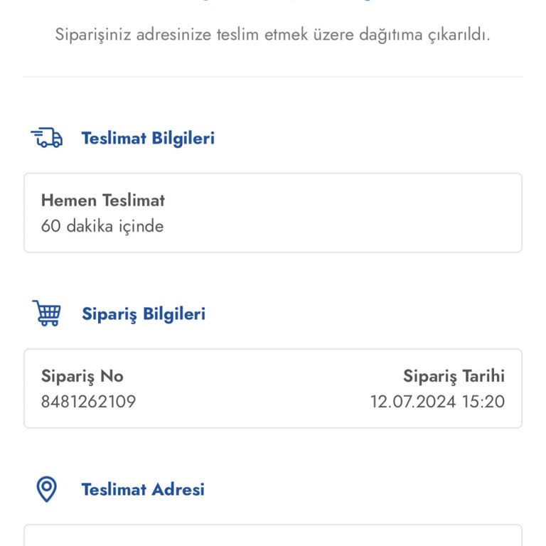 Cepte Şok Geç Teslimat