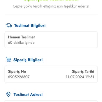 Şok Marketler Siparişim 2 Günden Beri Gelmedi