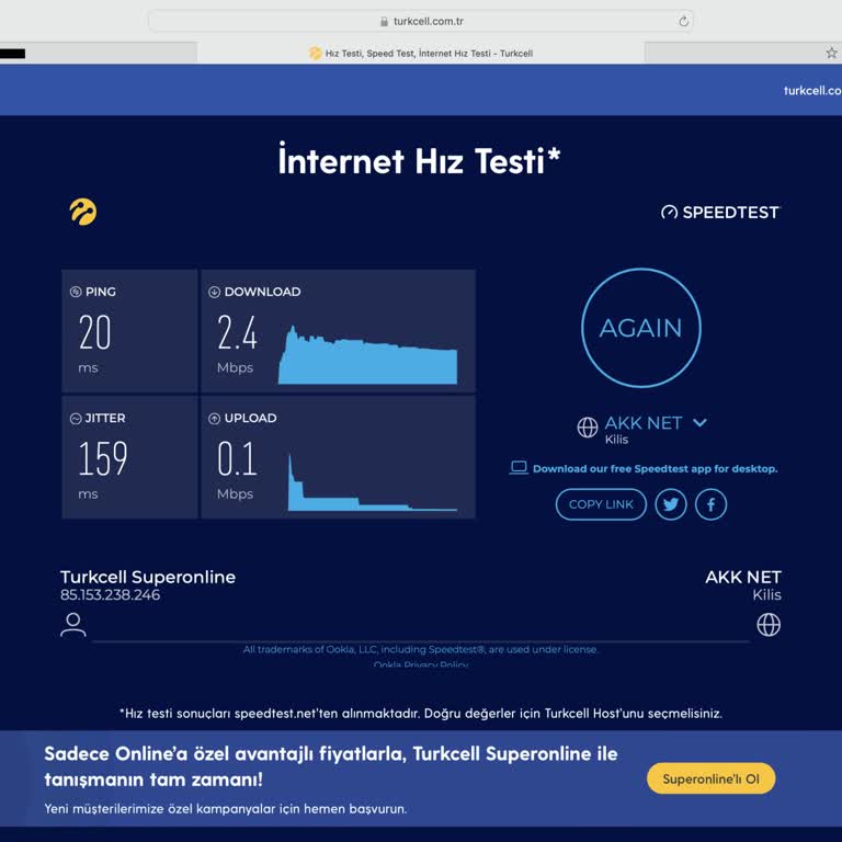 Superonline İnternet Hızı Sorunu