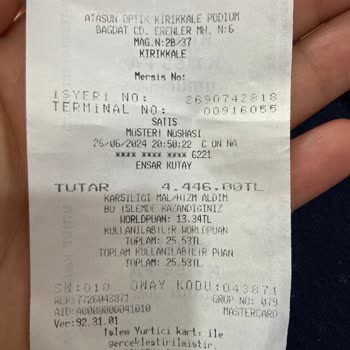 Atasın Optik Kusurlu Ürünü Bize Mal Etmesi