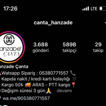 Canta_hanzade (Instagram) Instagram'dan Butik Sayfasının Yanlış Gönderip Bana Suç Atmaları