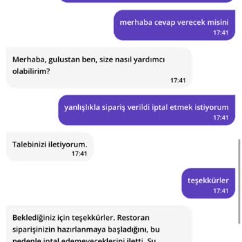 GetirYemek Para İade Yapmadı