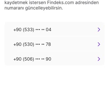 Findeks Telefon No Değiştirme